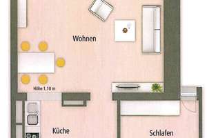 Moderne 2,5-Zimmer-Wohnung mit Gartenterrasse, EBK und Tiefgarage (E-Auto!) – Heideloffstraße 26, 90478 Glockenhof, Nürnberg – Vorschaubild 2