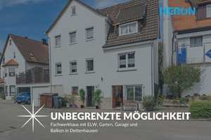 UNBEGRENZTE MÖGLICHKEITEN - Fachwerkhaus mit ELW Garten, Garage und Balkon in Dettenhausen – Tübingen (Kreis) – Vorschaubild 1