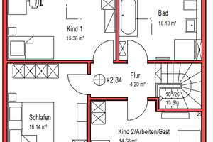 Reihenhaus im KfW 40 Standard in ruhigem Neubaugebiet in Haste – Schaumburg (Kreis) – Vorschaubild 6