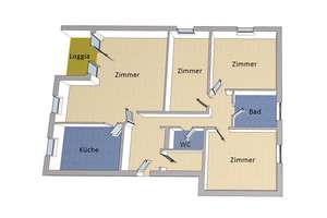 IMMOBERLIN.DE - Komfortable Wohnung mit ruhiger Südwestloggia nahe WISTA & Flughafen BER – Die vollständige Adresse der Immobilie erhältst du vom Anbieter., 12524 Mitte (Ortsteil), Berlin – Vorschaubild 10