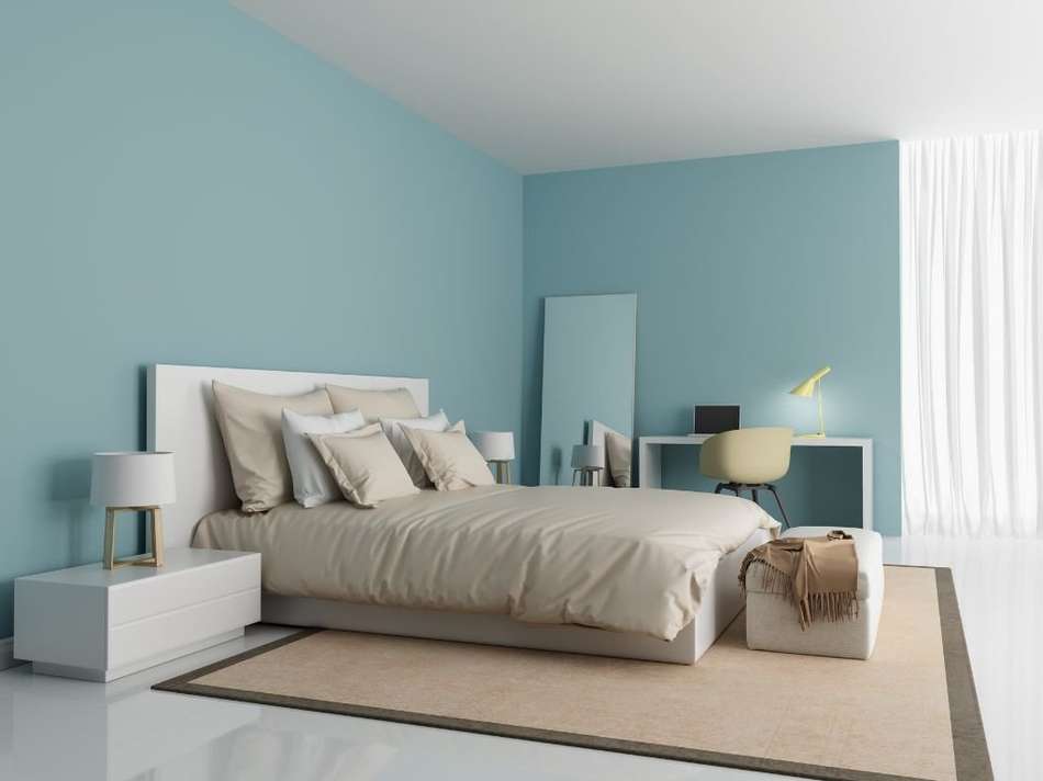 Schlafzimmer mint