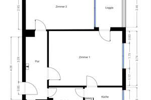 Bezugsfreie und ruhige 2-Zimmer Wohnung mit Balkon und Einbauküche. – Bundesallee 182, 10717 Wilmersdorf, Berlin – Vorschaubild 1