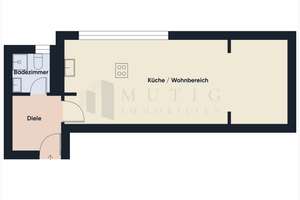 Raum zum Wohlfühlen – Attraktive 1,5-Zimmer-Wohnung im begehrten Lehenviertel – Die vollständige Adresse der Immobilie erhältst du vom Anbieter., 70180 Lehen, Stuttgart – Vorschaubild 2