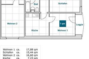 Wohnung für Auszubildende - 3er Wohngemeinschaft möglich. – Michelangelostr. 1, 1217 Räcknitz/Zschertnitz, Dresden – Vorschaubild 2