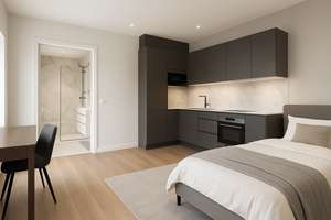 *Exklusiv! Moderne vollmöblierte 1-Zimmerwohnung mit hochwertiger Ausstattung in Top Lage Darmstadt* – Die vollständige Adresse der Immobilie erhältst du vom Anbieter., 64283 Mitte, Darmstadt – Vorschaubild 1
