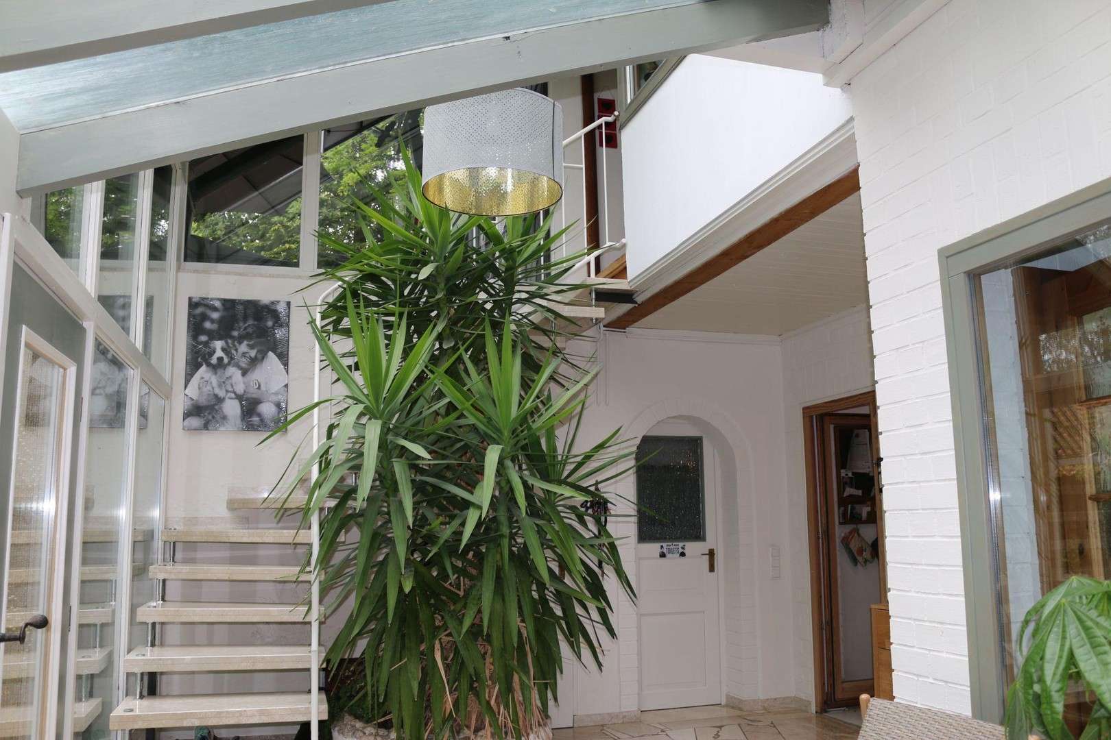 Immobilie in Olzheim - Holzblockbohlenhaus mit Pferdestall, Longierhalle, Paddock und arrondiertem Weideland - Bild 1