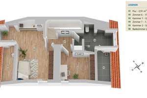Gepflegtes Reihenendhaus mit Pool, Sauna und zwei Garagen – Die vollständige Adresse der Immobilie erhältst du vom Anbieter., 81739 Waldperlach, München – Vorschaubild 28