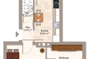 Freundlich helle 2-Raum-Wohnung für junge Pärchen – Lauestraße 3, 39124 Neue Neustadt, Magdeburg – Vorschaubild 13