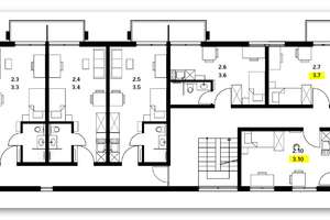 Schöne möblierte 1-Zimmer-Studenten-Wohnung mit Balkon nähe FH – Friedrich-Naumann-Straße 51, 72762 Reutlingen-Mitte, Reutlingen – Vorschaubild 2