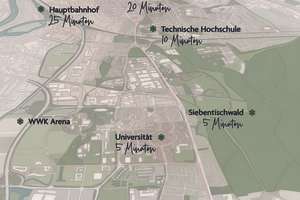 Möbliertes Neubau-Apartment (1. OG) mit Balkon für Studenten & Azubis - direkt an der Uni Augsburg! – Haunstetter Straße 232, 86179 Haunstetten-Nord, Augsburg – Vorschaubild 12