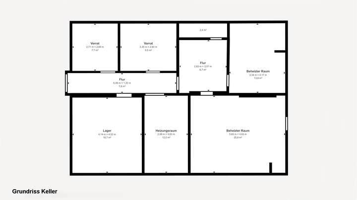 Grundriss Keller