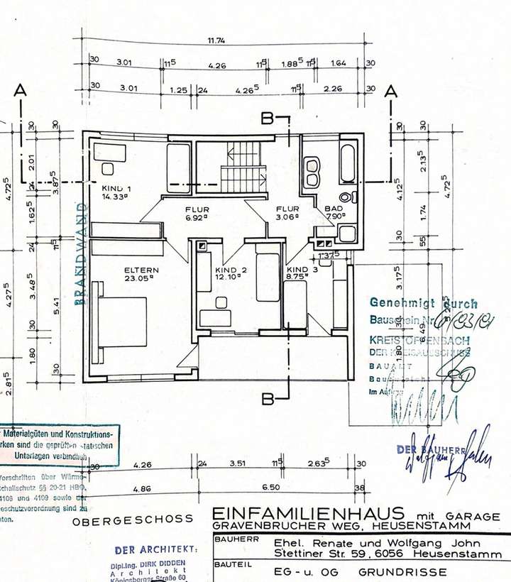 Grundriss Obergeschoss
