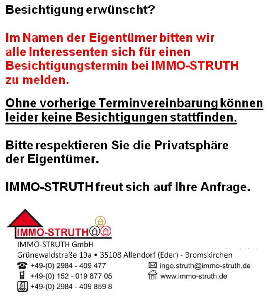 Immobilie in Allendorf - Dauerhaftes Wohnen oder Ferienhaus mit schönem Weitblick in die Natur - PROVISIONSFREI! - Bild 1