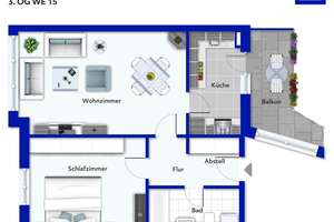 2-Zimmer-Wohnung mit Balkon im Stadtzentrum – Die vollständige Adresse der Immobilie erhältst du vom Anbieter., 38820 Halberstadt – Vorschaubild 5