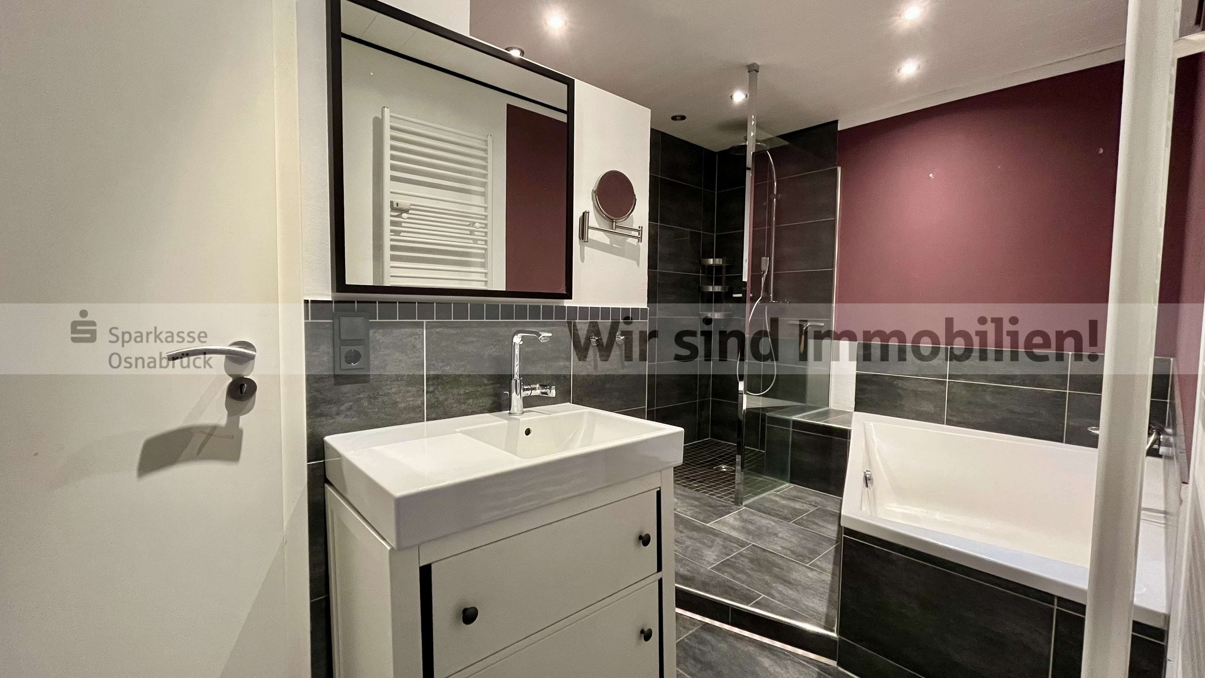 Immobilie in Wallenhorst - Überdachte Terrasse, beheizter Keller, Garage   - Bild 1