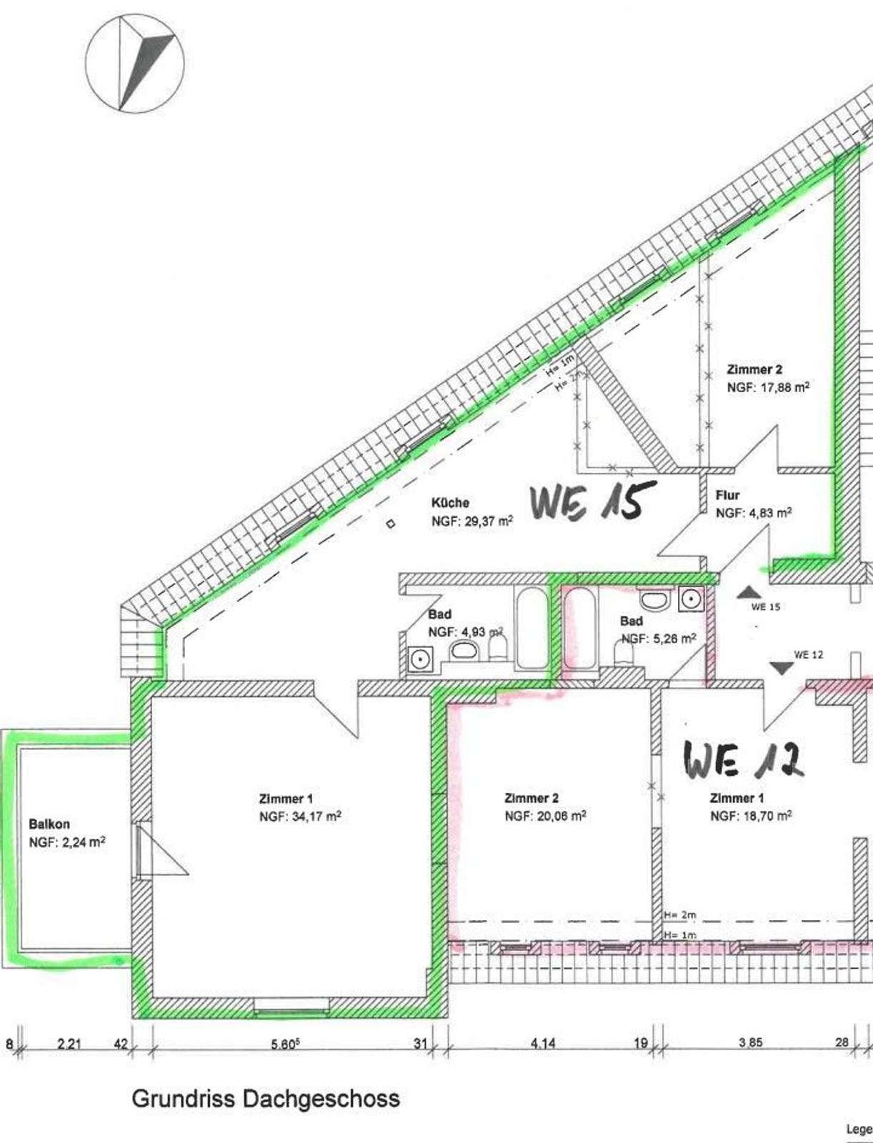 Geräumige 2-Zimmer-Wohnung mit modernem Duschbad und Balkon in Erfurt