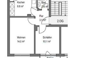 Gemütliche 2 Zimmer-Whg. mit Balkon - in zentraler Lage – Walddörferstraße 209, 22047 Wandsbek (Ortsteil), Hamburg – Vorschaubild 3