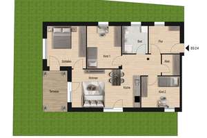 4-Zi.-Wohnung im EG, Terrasse, Gartenanteil, inkl. neuer Einbauküche, Aufzug! KFW 40-QNG-Standard! – Die vollständige Adresse der Immobilie erhältst du vom Anbieter., 73084 Salach – Vorschaubild 14