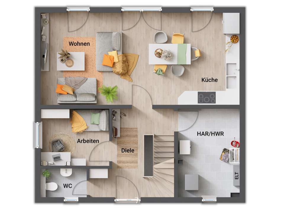 Beispiel EG gr. HWR kl. Homeof