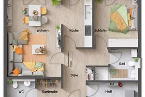 Der Bungalow für die kleine Familie – Übersichtlich und variabel – Die vollständige Adresse der Immobilie erhältst du vom Anbieter., 74864 Fahrenbach – Vorschaubild 7