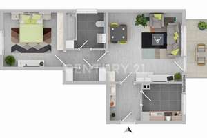 RESERVIERT! Vermietete 2-Zimmer-Wohnung in Münster – stabile Mieteinnahmen & gefragte Lage – Die vollständige Adresse der Immobilie erhältst du vom Anbieter., 48163 Mecklenbeck, Münster – Vorschaubild 2