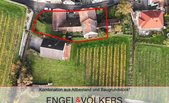Seltene Kombination aus Altbestand und Baugrundstück am Fuße des Hambacher Schlosses!