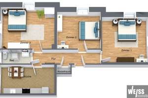 3-Zimmer-Wohnung nahe Japanischem Garten, Main und Kiliani – Jägerstraße 2A, 97082 Zellerau, Würzburg – Vorschaubild 10
