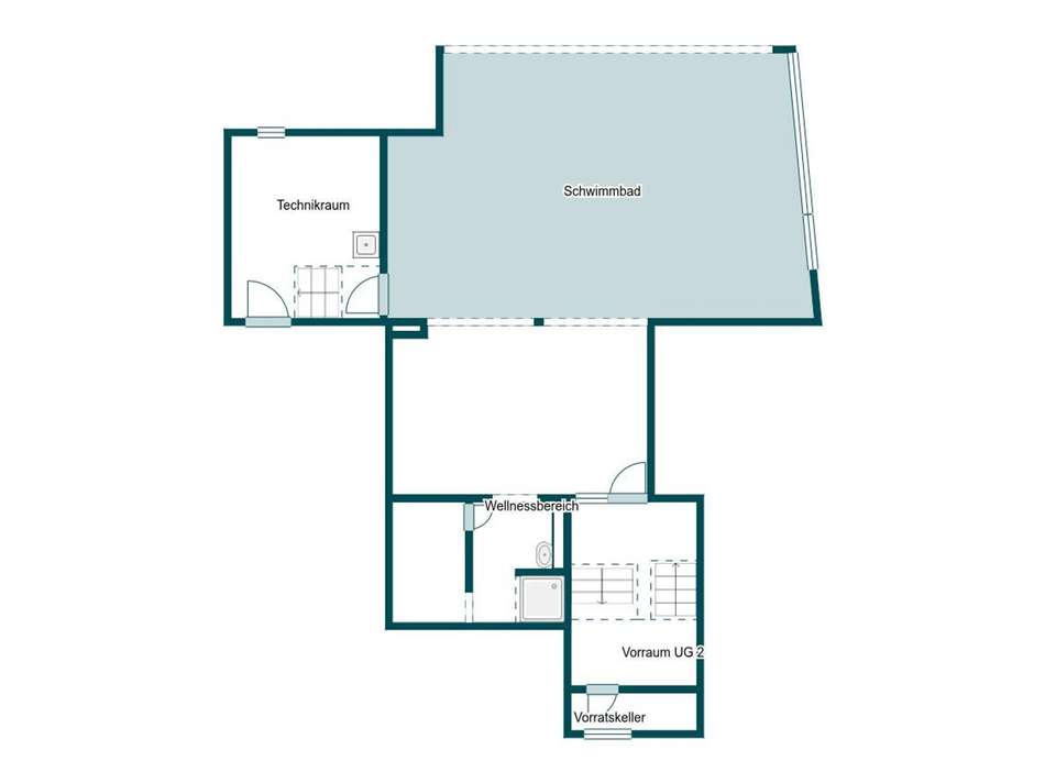Grundriss Skizze 2. UG