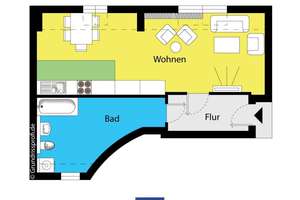 Singles aufgepasst! Hübsche Wohnung mit Tageslichtbad!  – Die vollständige Adresse der Immobilie erhältst du vom Anbieter., 1067 Friedrichstadt, Dresden – Vorschaubild 9