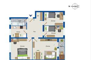 Langfristig vermietete 3,5-Zimmer-Erdgeschosswohnung mit Balkon in Spandau (WE 234) – Die vollständige Adresse der Immobilie erhältst du vom Anbieter., 13589 Falkenhagener Feld, Berlin – Vorschaubild 4