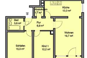 Großzügige 3 Zimmer Wohnung in zentraler Lage ab SOFORT!! – Striegauer Str. 4, 90473 Langwasser Südost, Nürnberg – Vorschaubild 10
