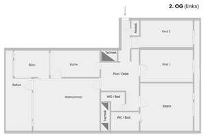 2 Bäder! 5-Zimmer! Gläsernes Home-Office, junge Küche, Topzustand, Waldblick + Einrichtg.angebot… – Im Asemwald 54, 70599 Asemwald, Stuttgart – Vorschaubild 95