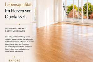 Licht. Raum. Lebensqualität.
Exklusive Eigentumswohnung im Herzen von Düsseldorf-Oberkassel