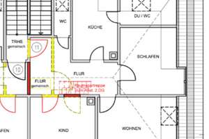 Großzügige Drei-Zimmer-Wohnung ideal zur WG-Gründung mit gemeinschaftlichem Dachbereich – Rotenwaldstr. 104, 70176 Hasenberg, Stuttgart – Vorschaubild 8