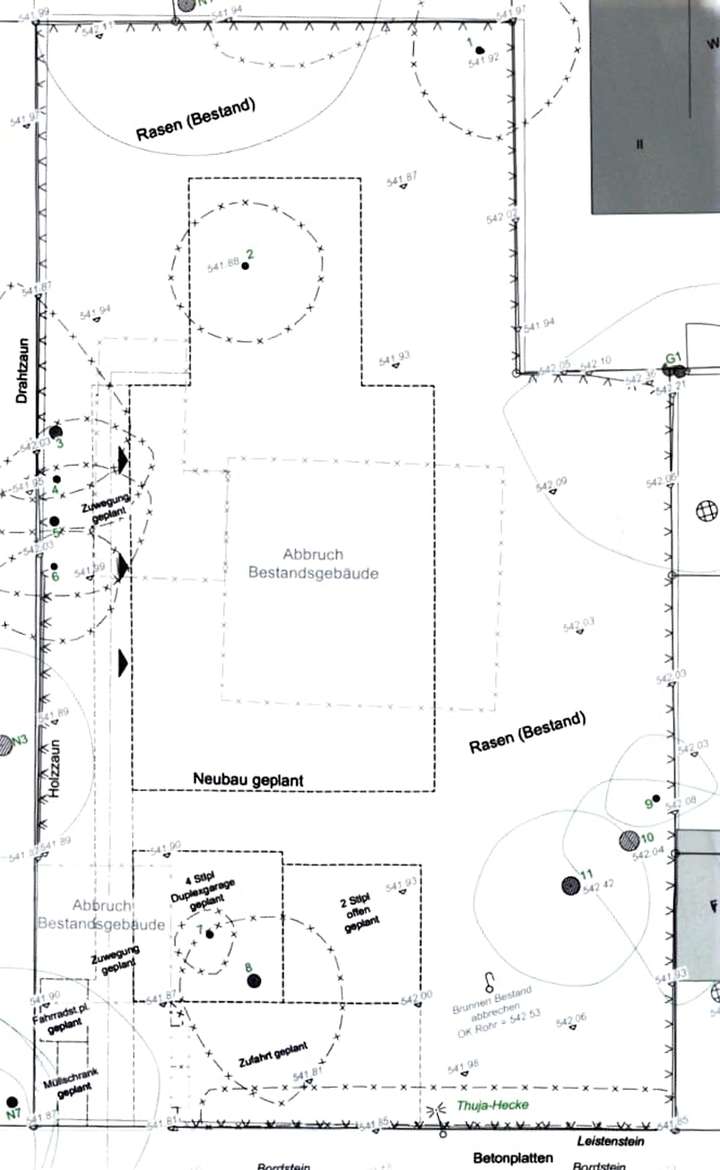 Auszug Plan Vorbescheid