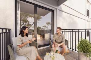 Neubauwohnung mit Balkon und Blick auf den Rheinturm - nur 80m von der Königsallee entfernt – Talstraße 11, 40217 Friedrichstadt, Düsseldorf – Vorschaubild 2