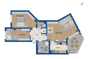 Neuwertige 3-Zi-Traumwohnung in absolut ruhiger, sehr beliebter Wohnlage in Nürnberg-Eibach – Die vollständige Adresse der Immobilie erhältst du vom Anbieter., 90451 Röthenbach Ost, Nürnberg – Vorschaubild 10