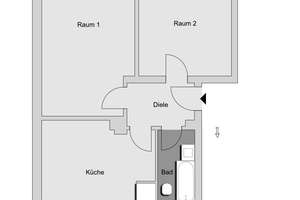 2,0-Zimmer-Wohnung in Kiel Holtenau – Grimmstr. 31, 24159 Holtenau, Kiel – Vorschaubild 3