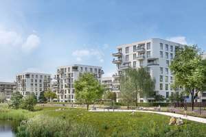 Staatlich gefördert ins Eigenheim! 3-Zimmer-Eigentumswohnung mit 2 Bädern & Loggia am See.