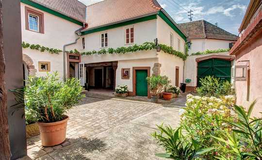 Charmanter, sanierter Winzerhof mit großem Gartengrundstück, Terrassen, Tagungsraum und Partyhof