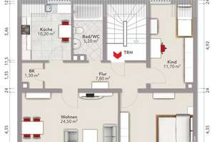 Viel Platz in Sandhofen: -3 Zimmer-Wohnung im Dachgeschoss – 68307 Sandhofen, Mannheim – Vorschaubild 9
