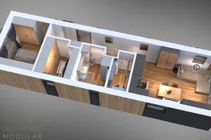 Kaufen günstiger als Mieten. 
Modernes Bungalow-Modulhaus in Münster-Roxel (KfW-55, energieeffizien – Die vollständige Adresse der Immobilie erhältst du vom Anbieter., 48161 Roxel, Münster – Vorschaubild 6