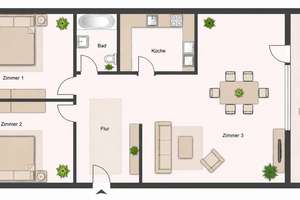TOP! modernisiert – 3-Zimmer-Wohnung mit Balkon & moderner Einbauküche! – Mehrower Allee 13, 12687 Marzahn, Berlin – Vorschaubild 4