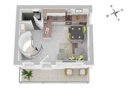 Grundriss Obergeschoss WE4