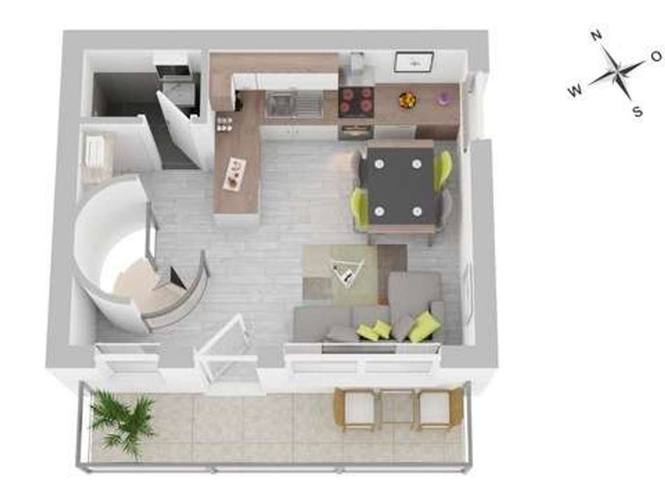 Grundriss Obergeschoss WE4