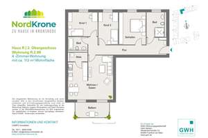 1 MONAT MIETFREI* Hannover Kronsrode Neubau: EBK, Balkon, 2 Bäder, Fußbodenhzg, Lift, Keller, TG – Hinterm Heidbleek 4, 30539 Bemerode, Hannover – Vorschaubild 14