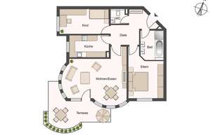 Terrasse & Gartenanteil – großzügiges Wohnen im Erdgeschoss – 4158 Wiederitzsch, Leipzig – Vorschaubild 16