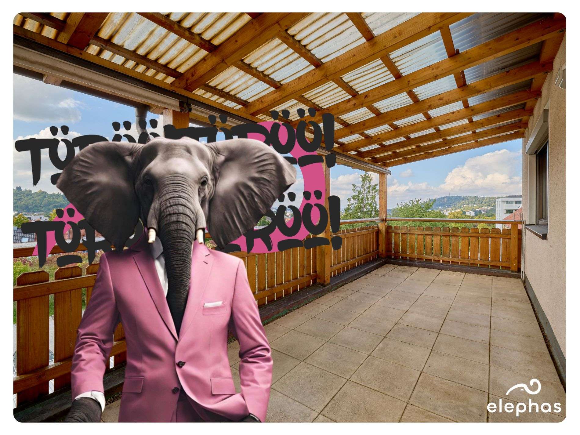 Sanierungsbedürftige 4-Zimmer-Wohnung mit 2 Garagen und Balkon, Reutlingen Kreis – Bild 1