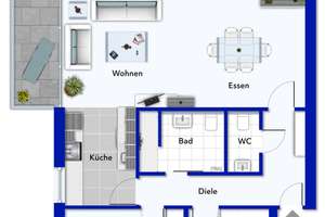 Ruhige Lage - 3 Zimmer Wohnung mit großem Balkon, Gäste-WC & Carport Stellplatz  – Die vollständige Adresse der Immobilie erhältst du vom Anbieter., 30559 Anderten, Hannover – Vorschaubild 12