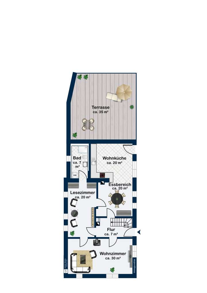 Erdgeschoss Haupthaus